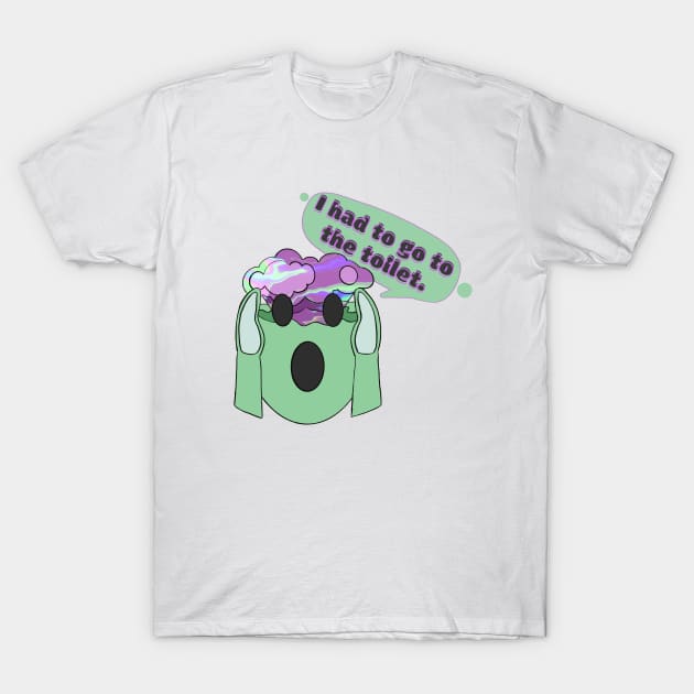 Go To The Toilet - Funny Bad Translation T-Shirt by raspberry-tea